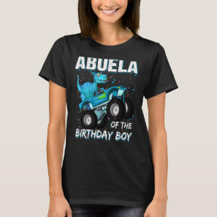 Abuela Of The Birthday Boy Trex Dinosaur Monster T-Shirt