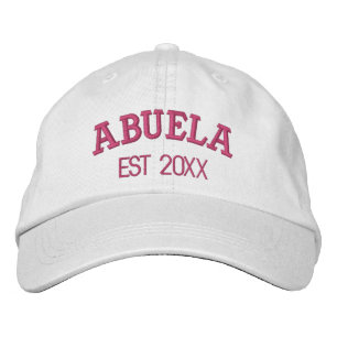 Abuela Personalised Grandma Gift Custom Text Embroidered Hat