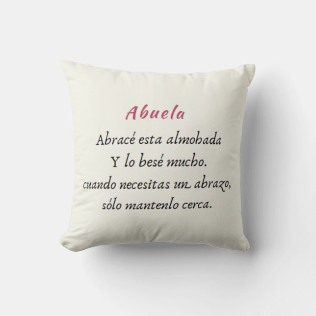 Abuela Pillow (Front)