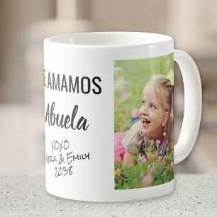 Abuela Te Amamos Personalised Photo Coffee Mug