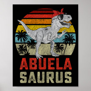Abuelasaurus T Rex Dinosaur Abuela Saurus Family M Poster