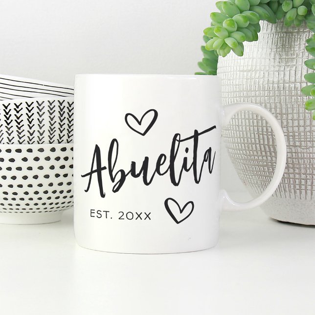 Abuelita Year Established Grandma Coffee Mug (Creator Uploaded)