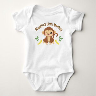 Abuelita's Little Monkey Baby Bodysuit