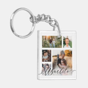 Abuelito   Grandchildren Photos Special Message Key Ring