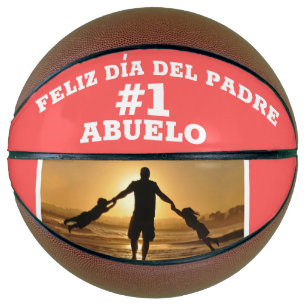 Abuelo #1 Feliz Dia Del Padre Custom Photo Basketball