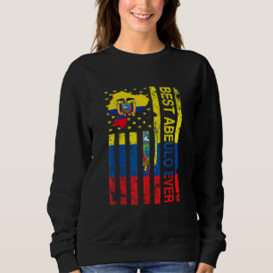 Abuelo Ecuadorian Grandpa Ecuador Usa Flag Fathe Sweatshirt