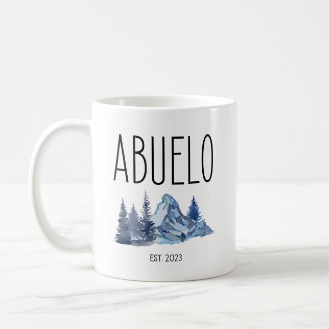  Abuelo Est 2023, Regalos Para Abuelo Spanish Coffee Mug (Left)