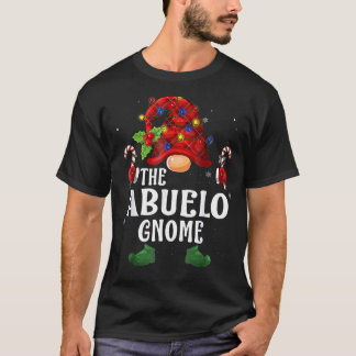 Abuelo Gnome Buffalo Plaid Matching Family Christm T-Shirt
