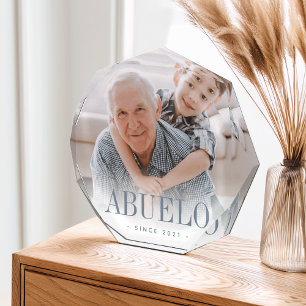 Abuelo Grandpa Year Established Photo Block
