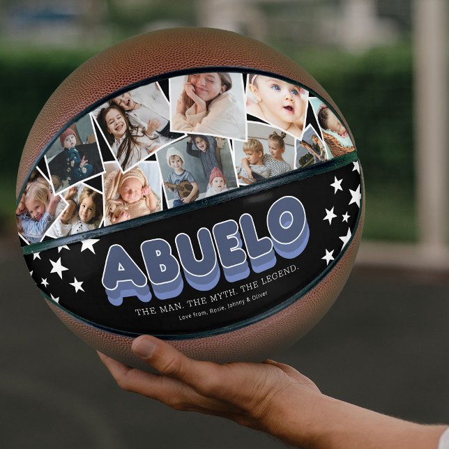 Abuelo Man Myth Legend Photo Basketball (Creator Uploaded)