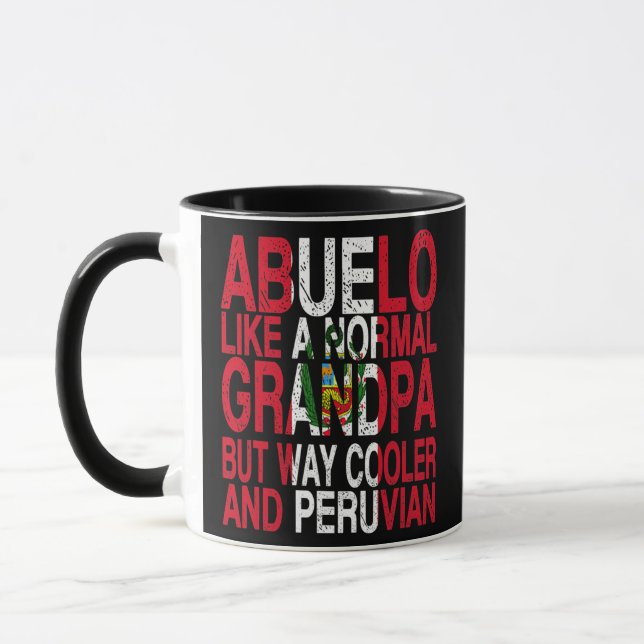 Abuelo Peruvian Grandpa Peruvian Father's Day  Mug (Left)