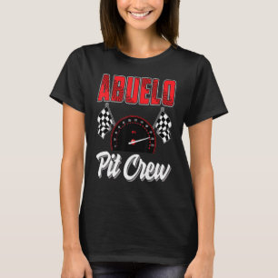 Abuelo Pit Crew Race Car Birthday Party Racing Fam T-Shirt