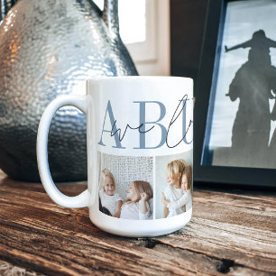 Abuelo We Love You 4 Photo Collage Coffee Mug