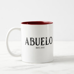 Abuelo Year Established Two-Tone Coffee Mug