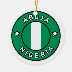 Abuja Nigeria Ceramic Ornament
