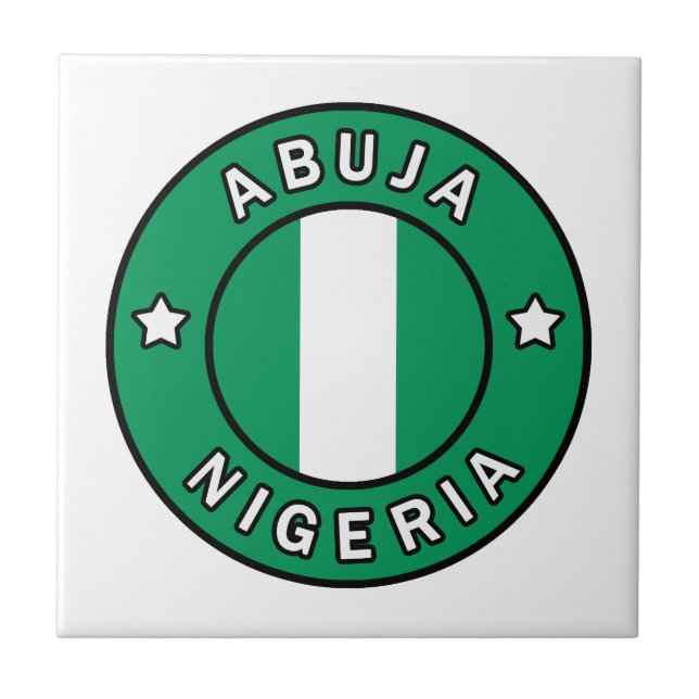Abuja Nigeria Ceramic Tile (Front)