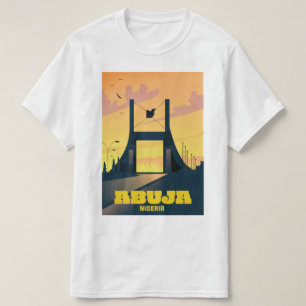 Abuja Nigeria City Gate Vintage travel poster T-Shirt