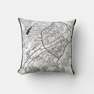 Abuja Nigeria Map Cushion