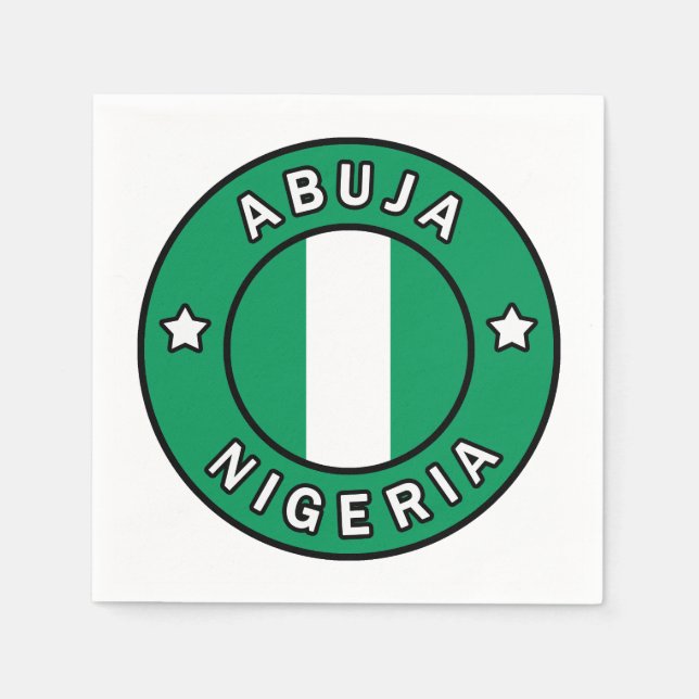 Abuja Nigeria Napkin (Front)