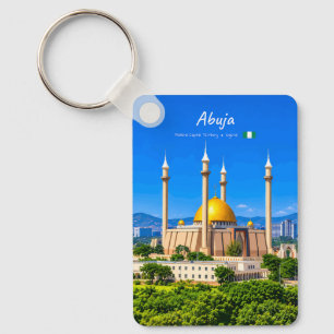 Abuja, Nigeria - National Mosque Golden Dome Cl Key Ring