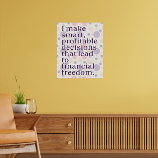 Abundance Affirmation Poster