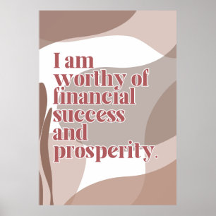Abundance Affirmation Poster 