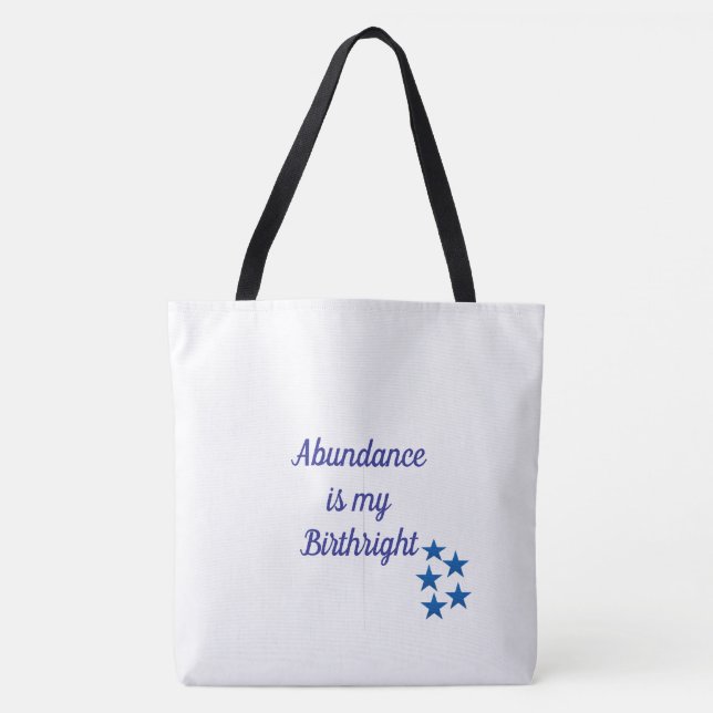 Abundance Birthright Tote (Front)