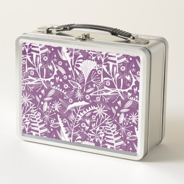 Abundance Botanical Berry Metal Lunch Box (Front)