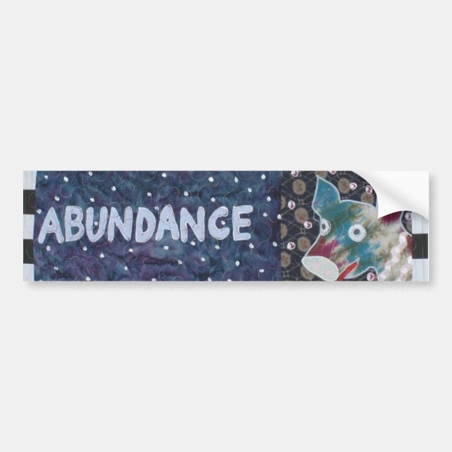 Abundance Bumper Sticker (Front)