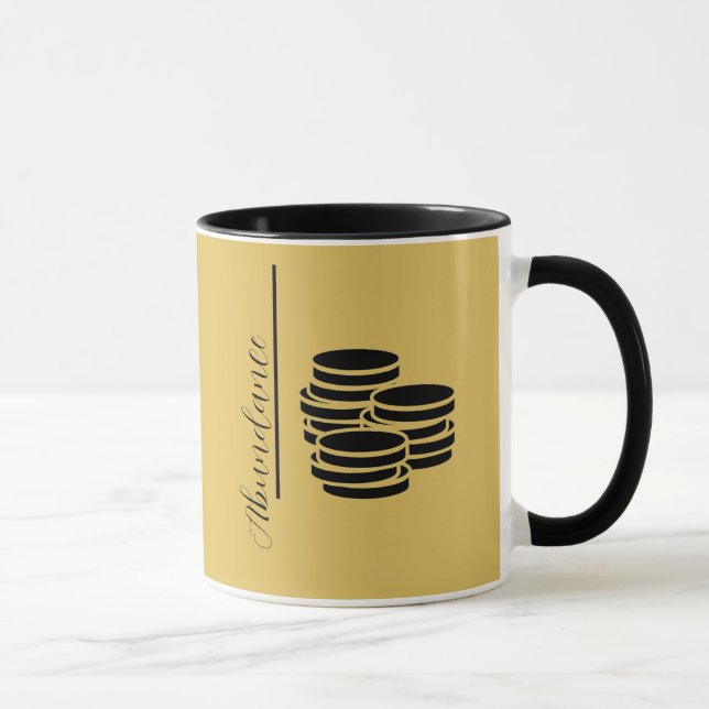 Abundance Coins Gold Mug (Right)