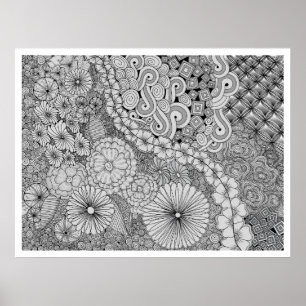Abundance in Bloom – Colorable Poster
