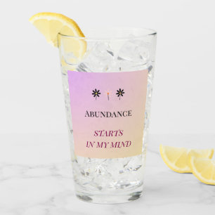 Abundance Mindset – Flowers of Abundance Glass