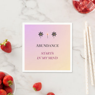 Abundance Mindset – Flowers of Abundance Napkin