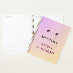 Abundance Mindset – Flowers of Abundance Planner