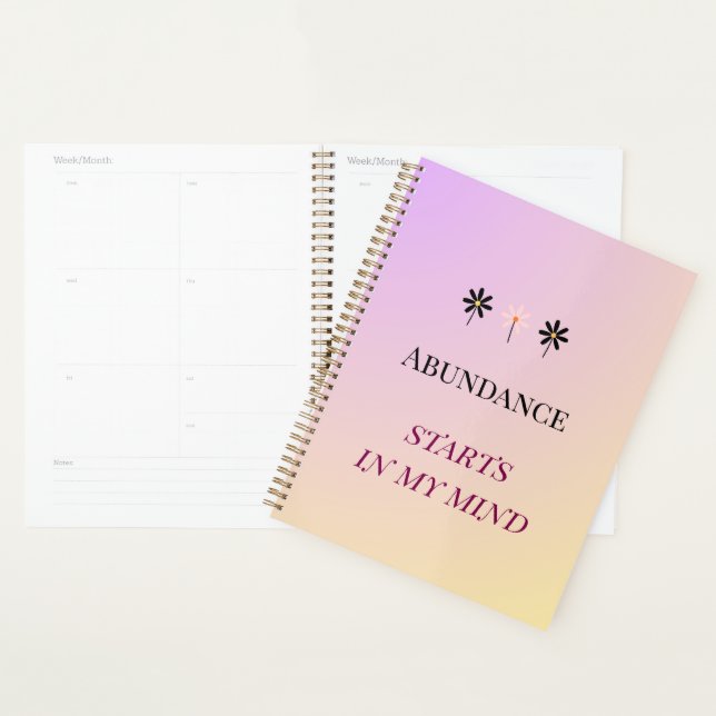 Abundance Mindset – Flowers of Abundance Planner (Display)