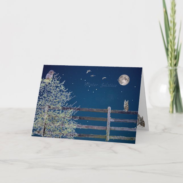 Abundance of Earth: Winter Solstice Holiday Card (Front)