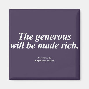 Abundance Proverbs 11:25 Abbrev Magnet