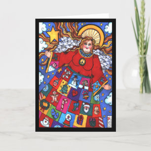 Abundant Blessings Christmas Angel Card