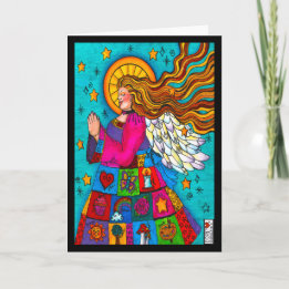 Abundant Blessings Joyous Life Angel Card