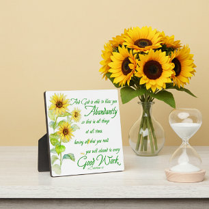 Abundant blessings plaque