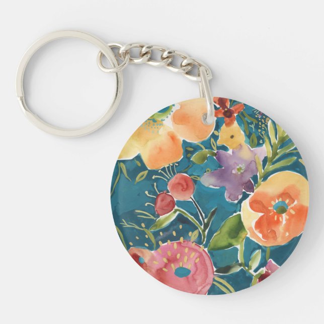 Abundant Florals I Key Ring (Front)
