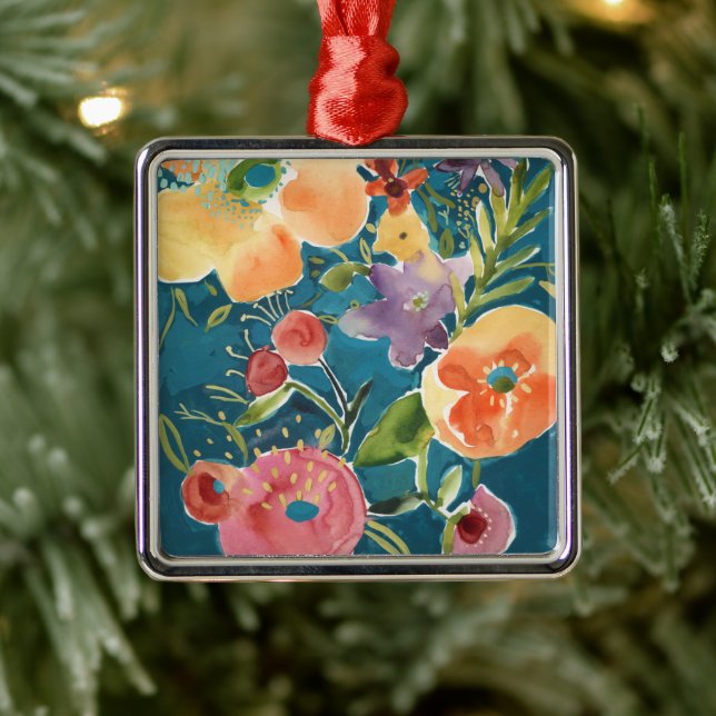Abundant Florals I Metal Ornament (Tree)