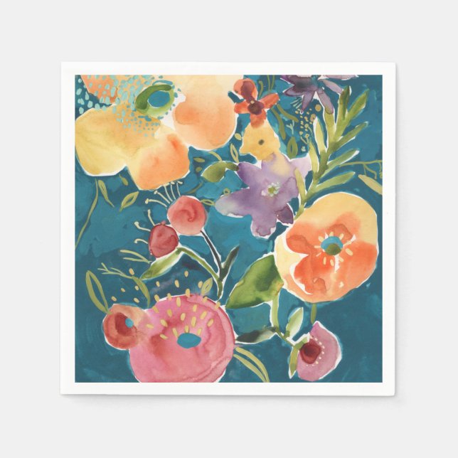Abundant Florals I Napkin (Front)