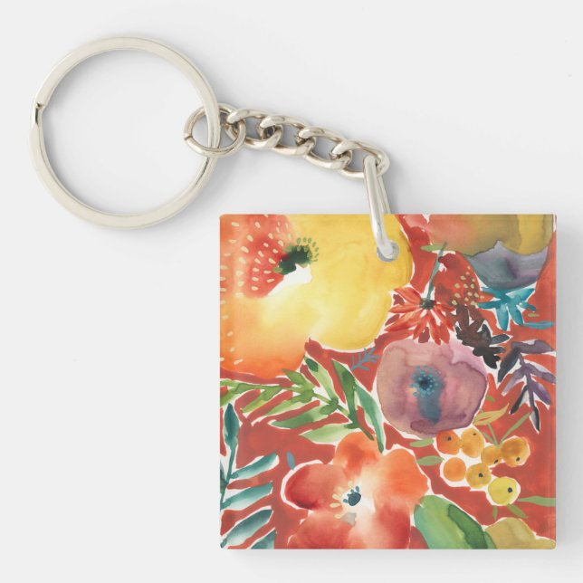 Abundant Florals III Key Ring (Front)