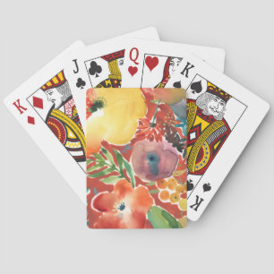 Abundant Florals III Playing Cards