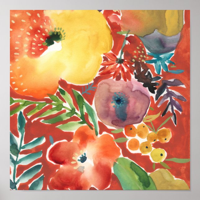 Abundant Florals III Poster (Front)