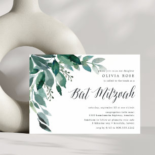 Abundant Foliage Bat Mitzvah Invitation