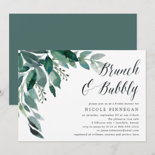 Abundant Foliage Brunch & Bubbly Invitation