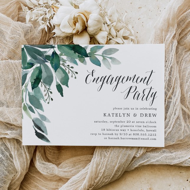 Abundant Foliage | Engagement Party Invitation (Creator Uploaded)