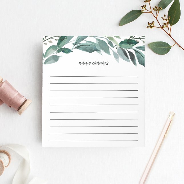 Abundant Foliage | Personalised Lined Notepad (Creator Uploaded)